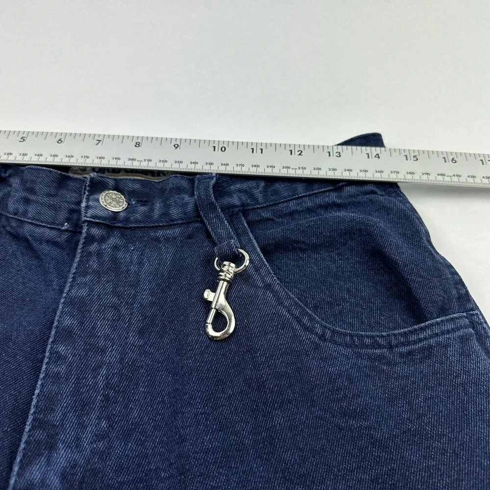 Pure Gear Cargo Jeans Mens 29 Dark Wash Blue‎ Vintage 90s Baggy Utility Denim